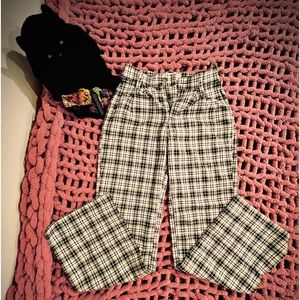 Straight Leg Plaid Hollister Trousers